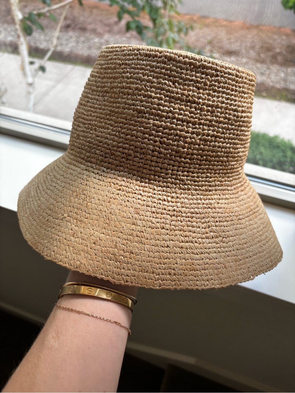 Madewell Straw Bucket Hat - Natural Beige - Picture 2 of 3